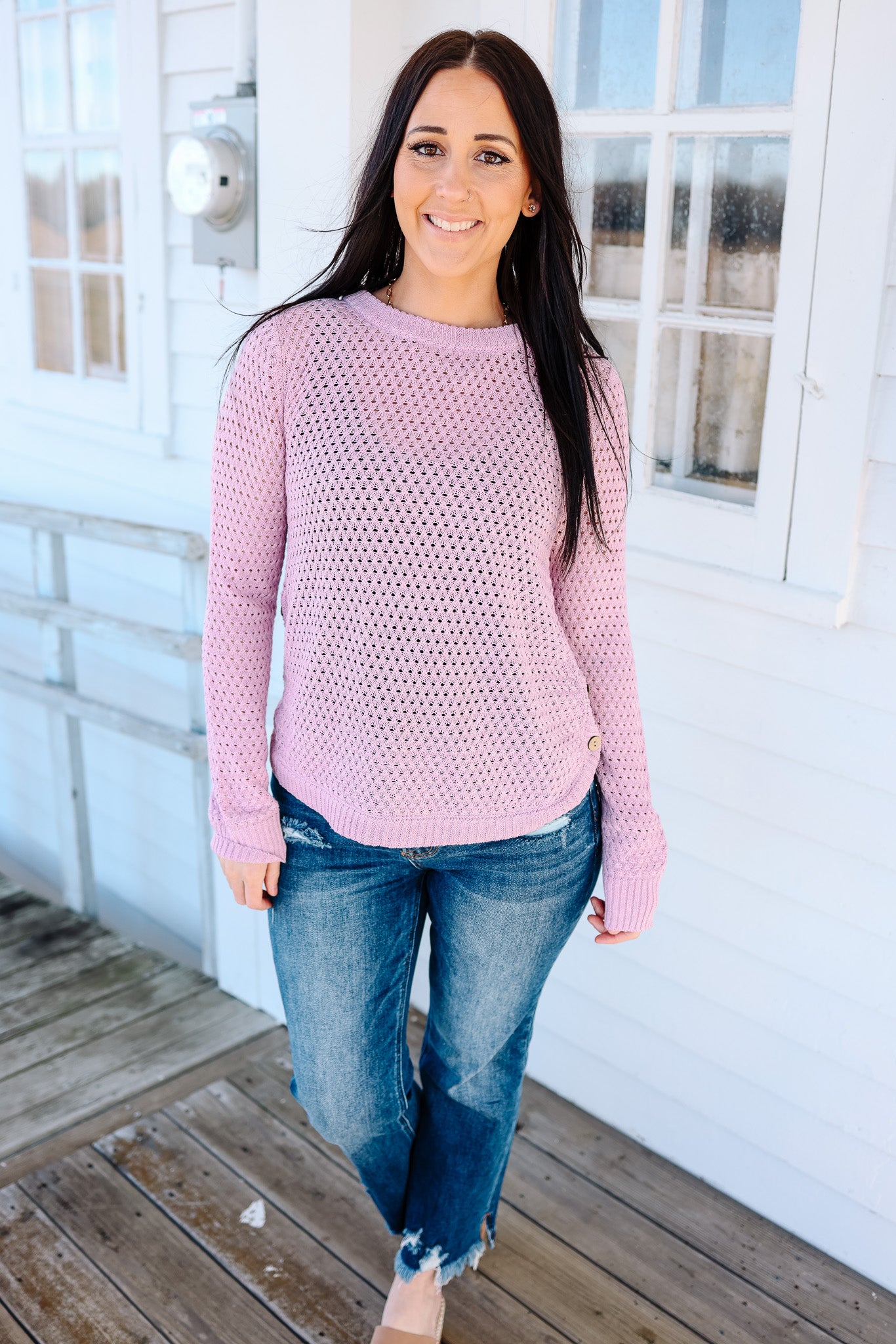 Gemma  Knit Sweater - Lavender