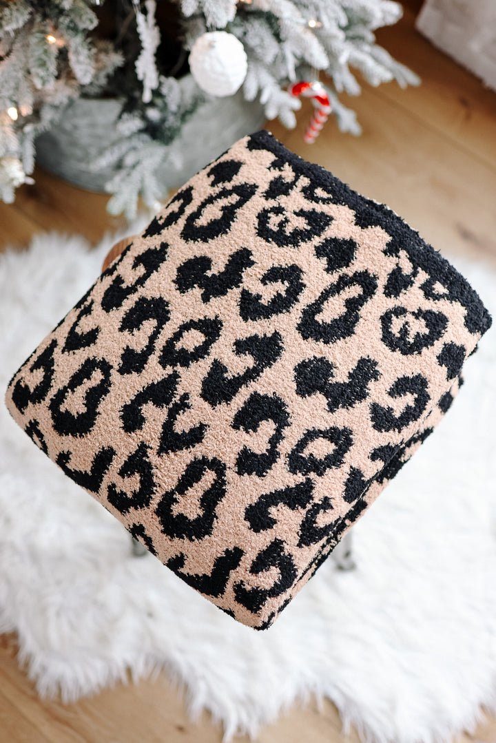 Leopard Cozy Blankets - Camel