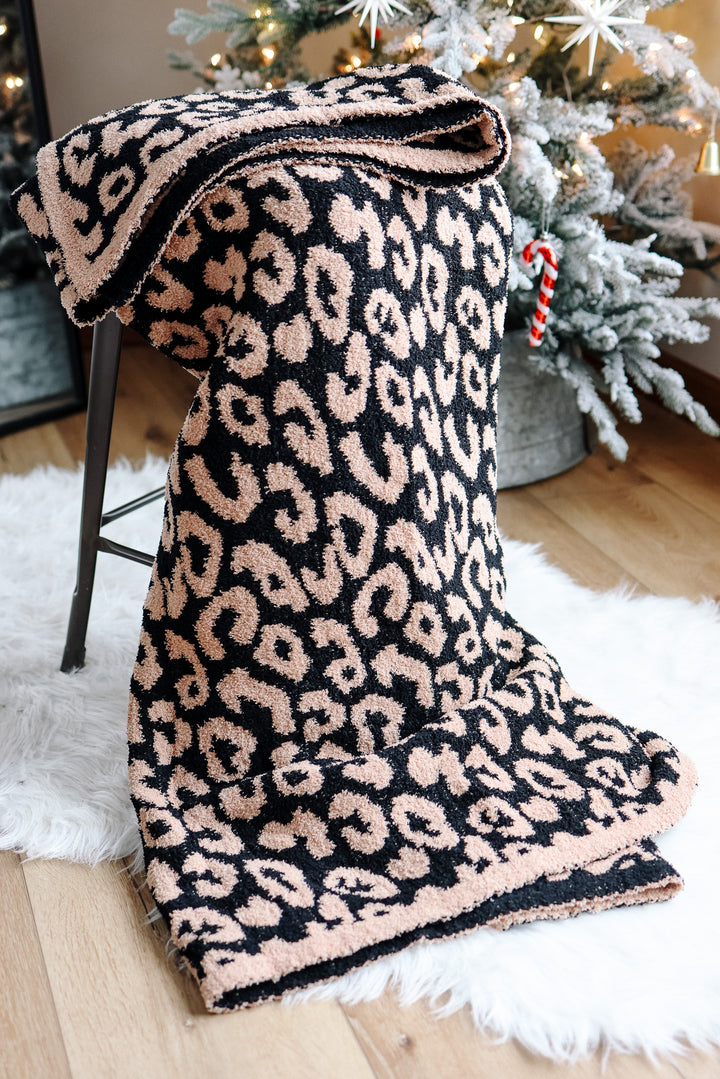 Leopard Cozy Blankets - Camel