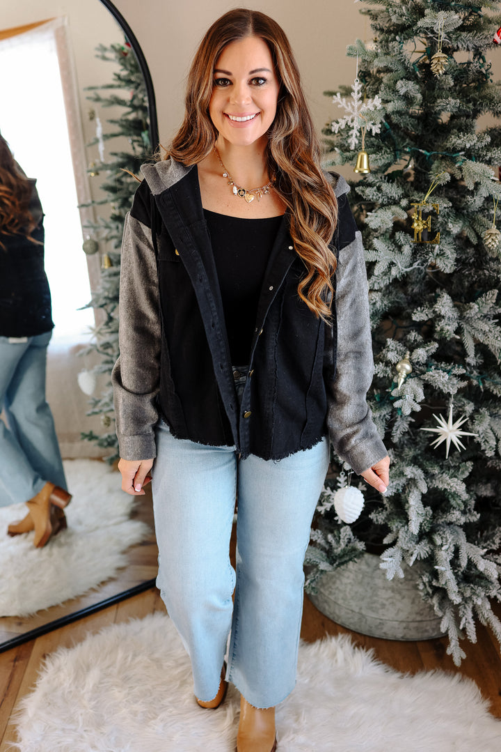 Jordyn Washed Cotton Hoodie Jacket