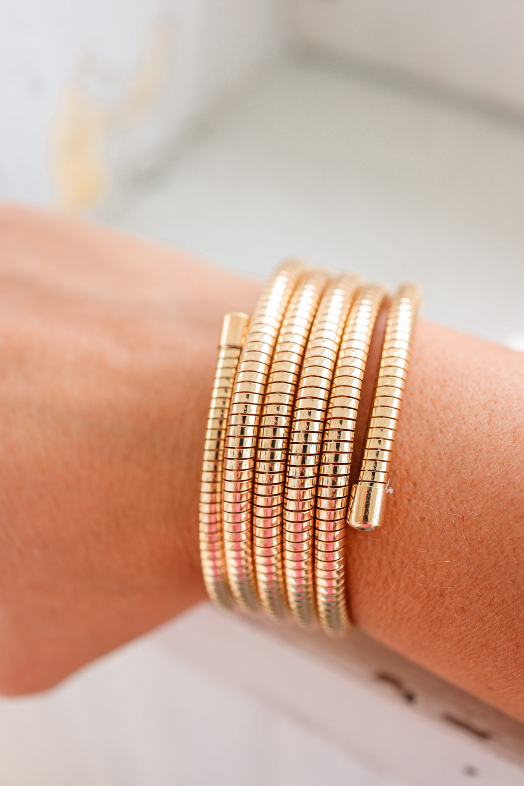 Flexible Coil Snake Chain Bracelet