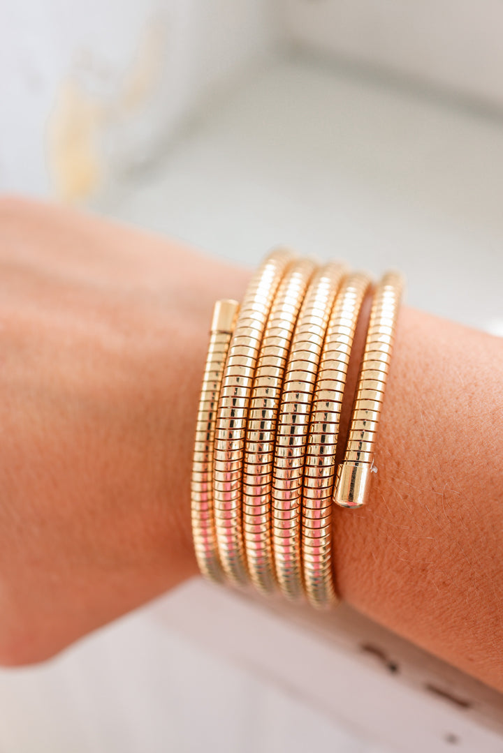 Flexible Coil Snake Chain Bracelet