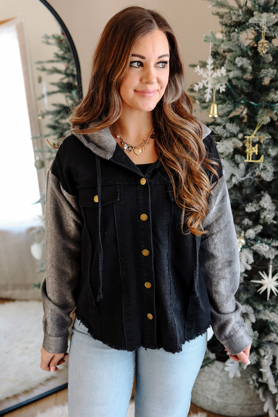 Jordyn Washed Cotton Hoodie Jacket