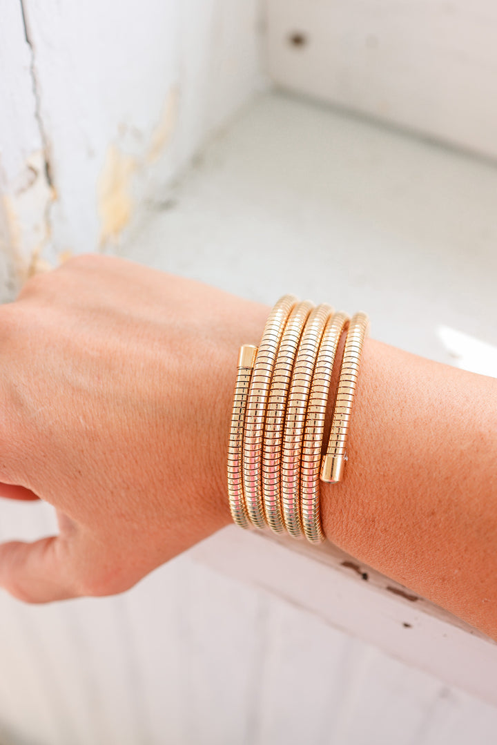 Flexible Coil Snake Chain Bracelet