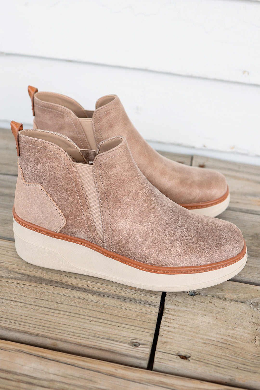 Charming Wedge Slip On Sneaker - Mushroom