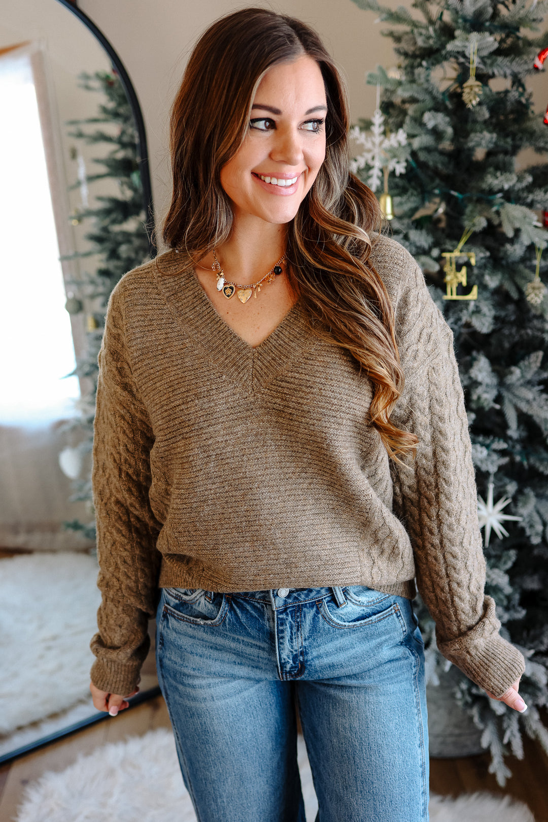 Teddy Cable Knit Sweater