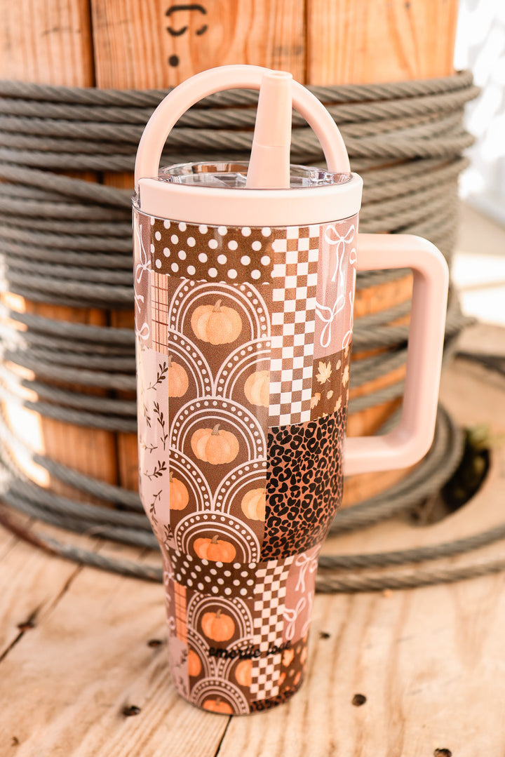 The Hydrate+ 40oz Tumbler - Pumpkin Patchwork