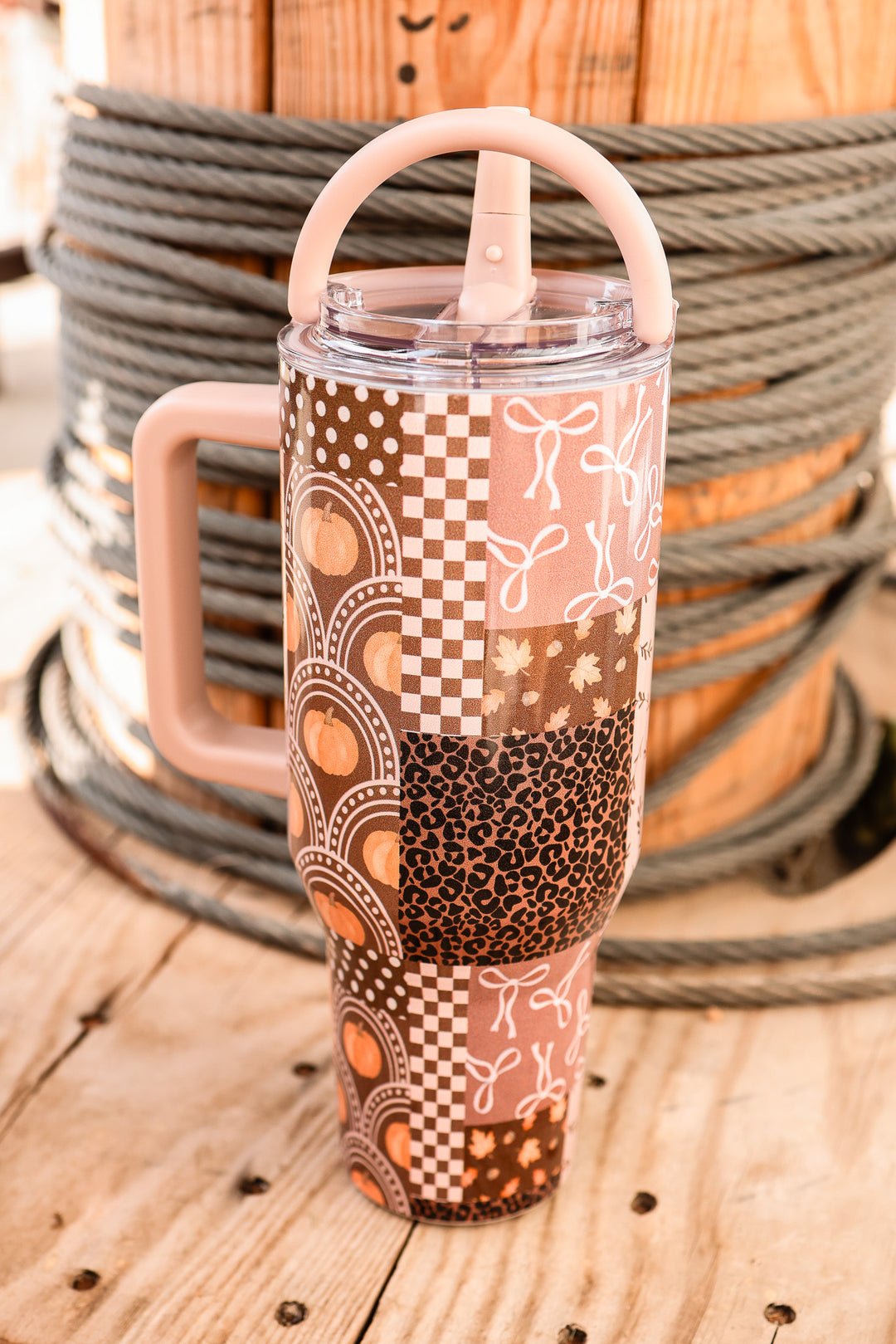 The Hydrate+ 40oz Tumbler - Pumpkin Patchwork