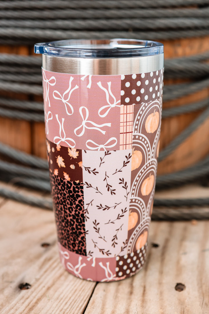 The Perk+ 20oz Coffee Mug - Pumpkin Patchwork