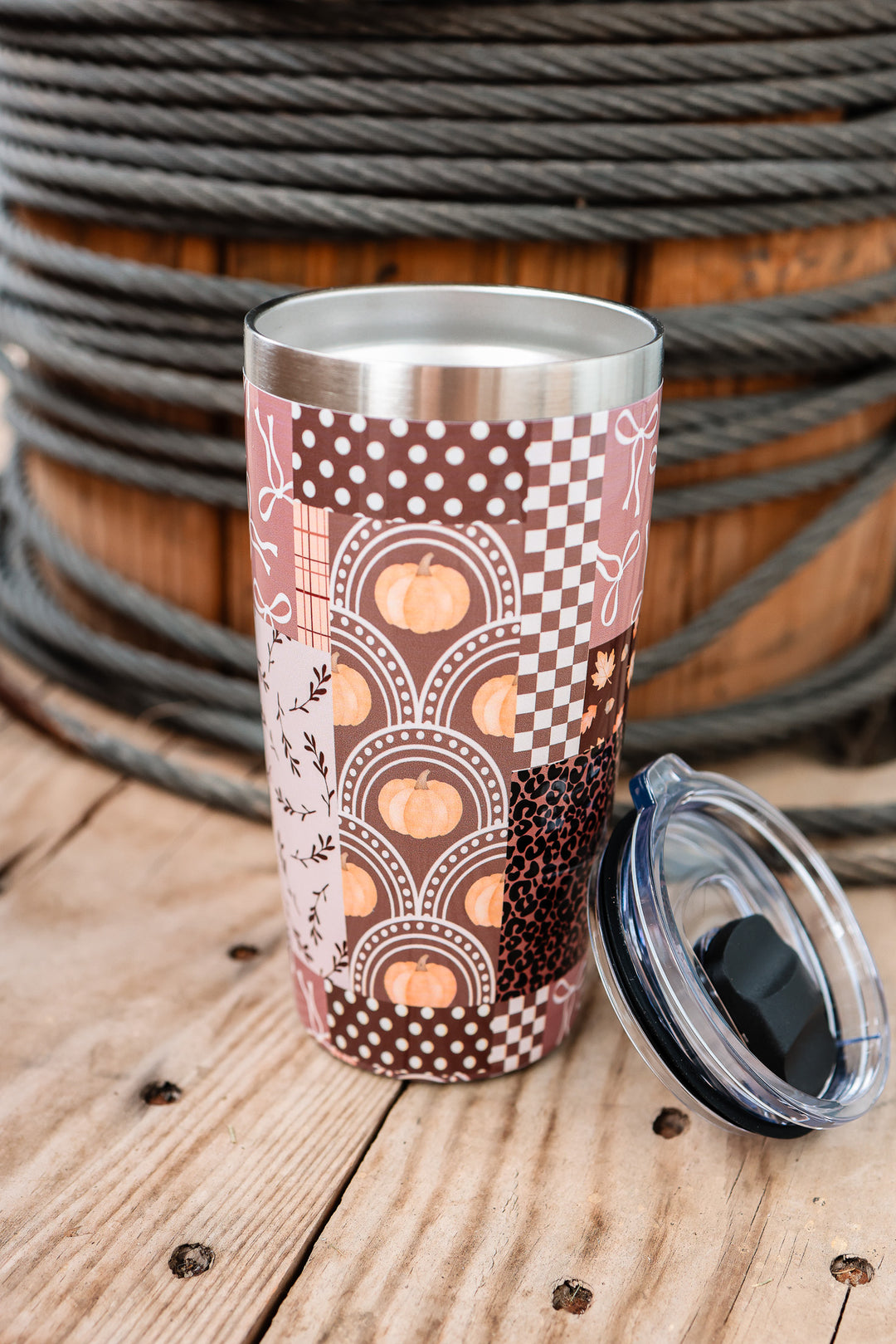 The Perk+ 20oz Coffee Mug - Pumpkin Patchwork