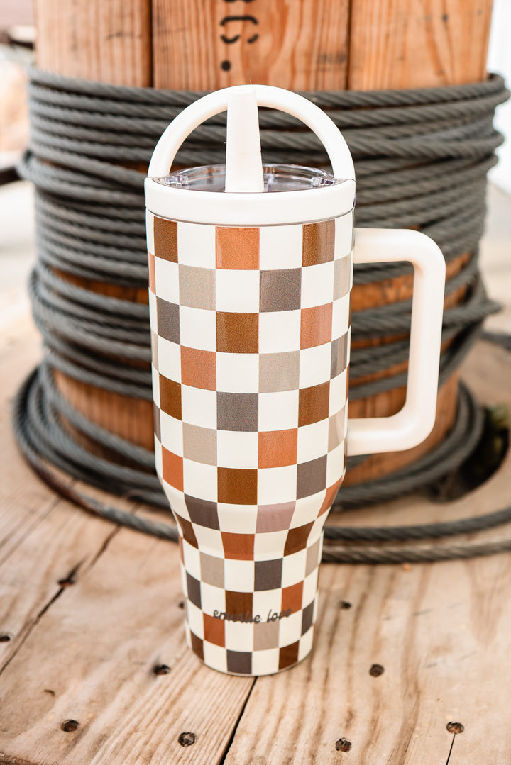 The Hydrate+ 40oz Tumbler - Autumn Checkered