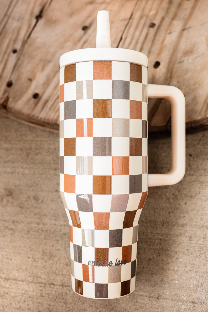 The Hydrate+ 40oz Tumbler - Autumn Checkered
