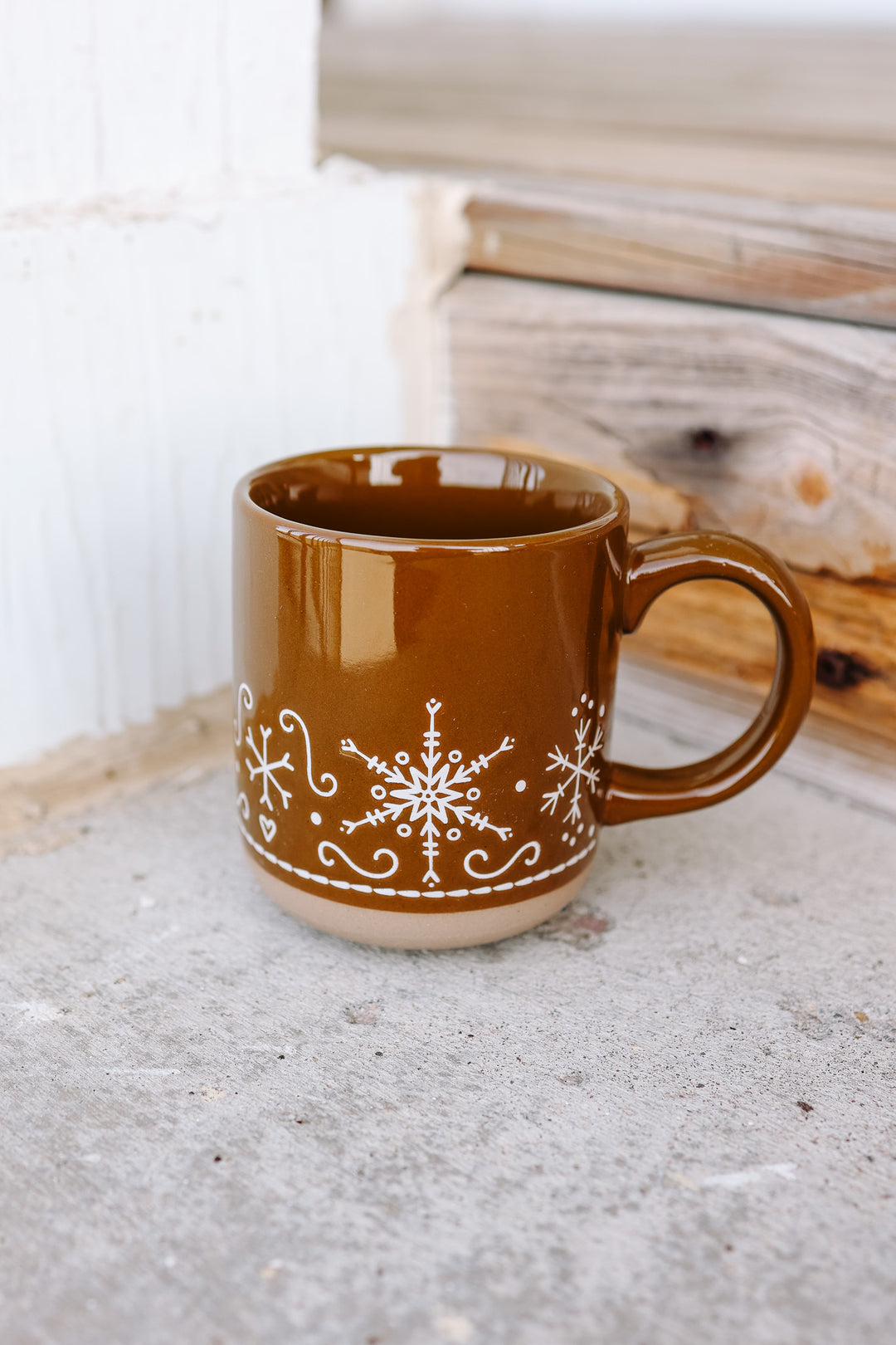 Gingerbread Stoneware Coffee Mug