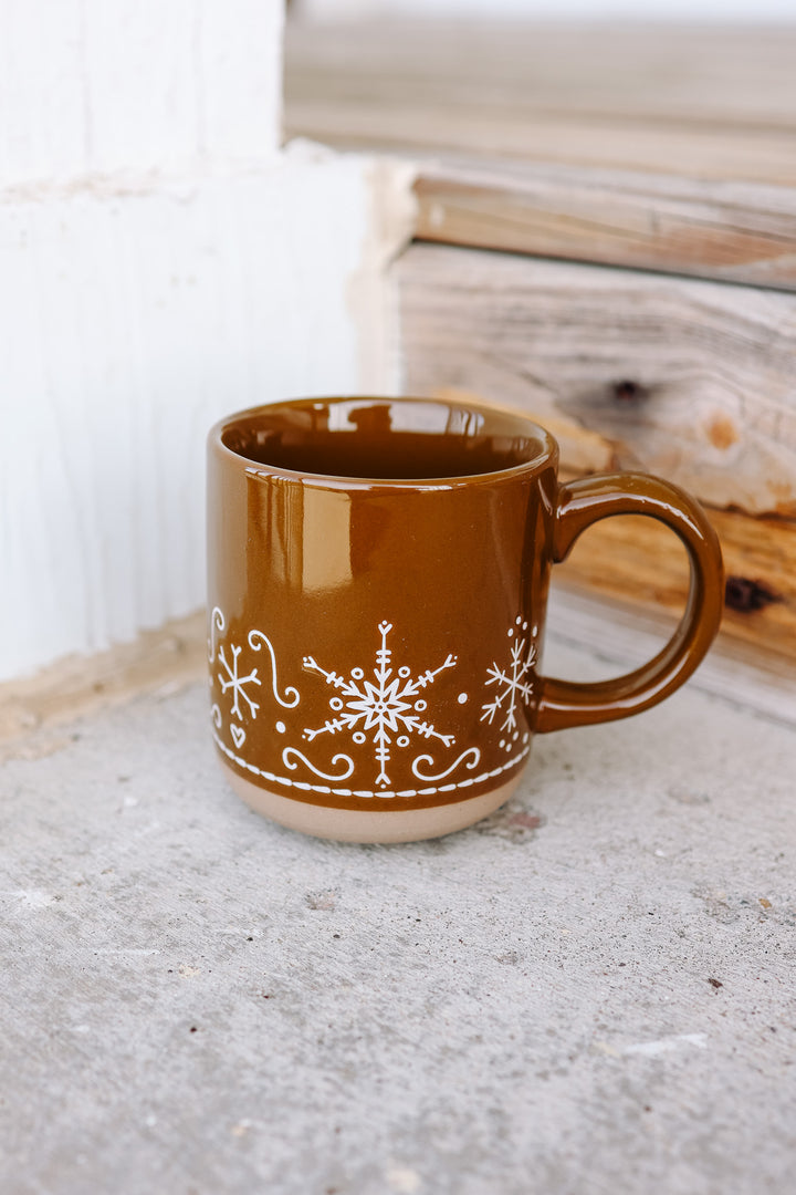 Gingerbread Stoneware Coffee Mug