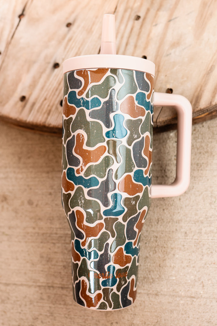 The Hydrate+ 40oz Tumbler - Aiden's Duck Camo