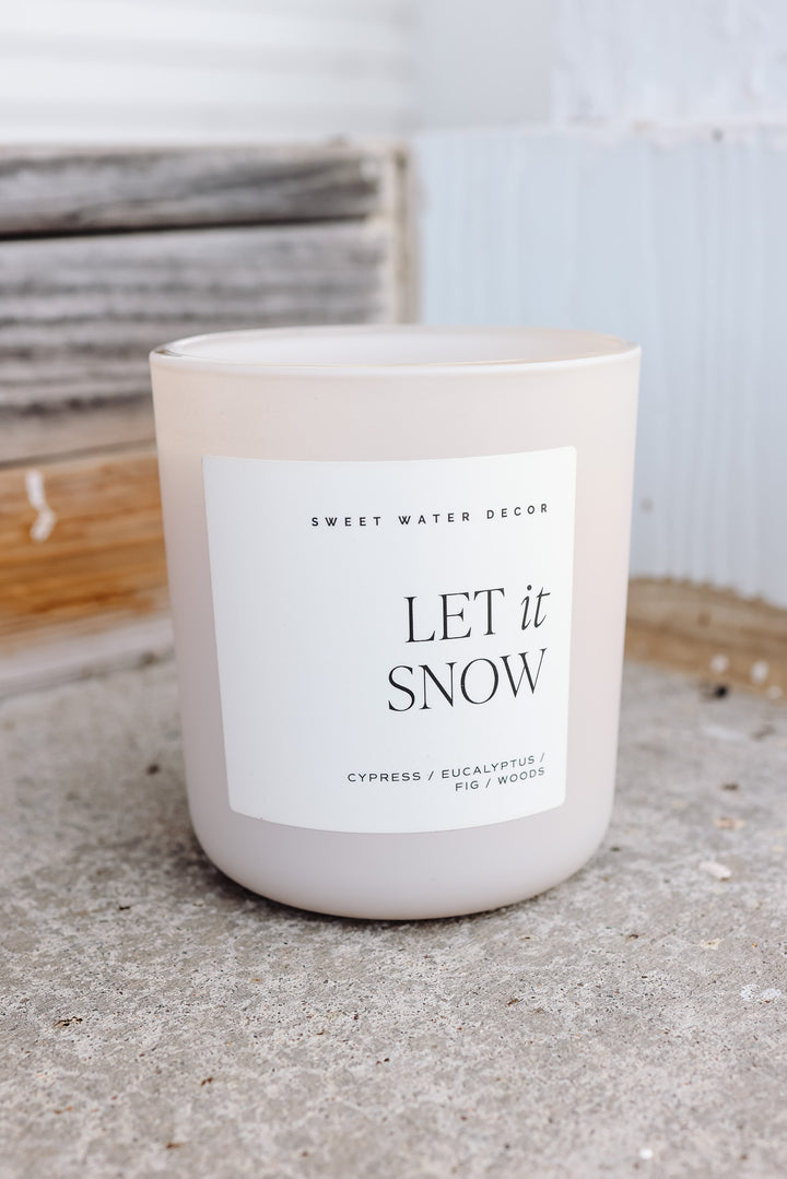 Let It Snow 15 oz Soy Candle