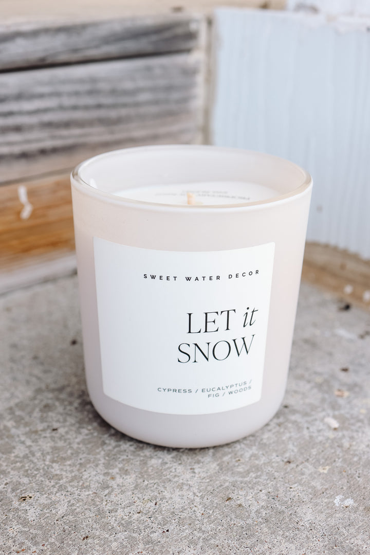 Let It Snow 15 oz Soy Candle