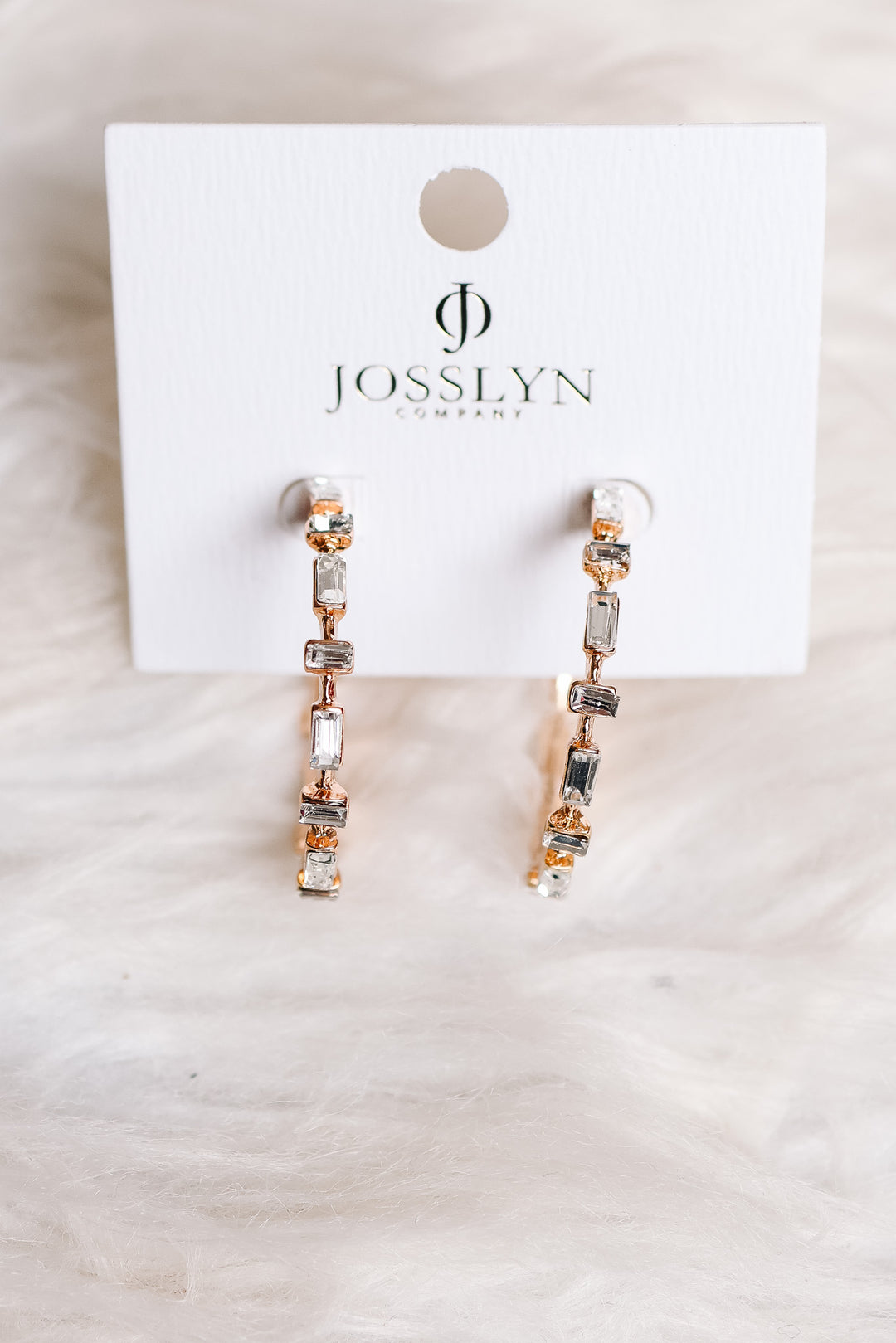 Classic Baguette Hoop Earrings