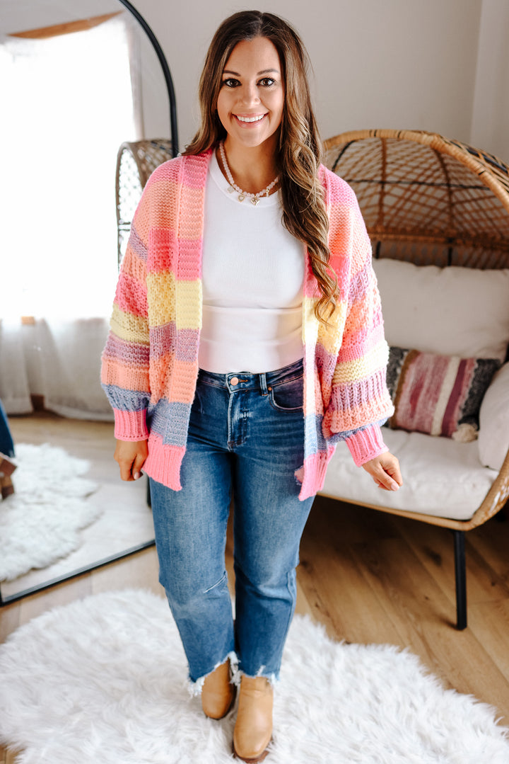 Kallyn Striped Chunky Knit Sweater