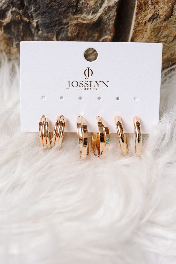 Multi Classic Hoop Trio Earrings