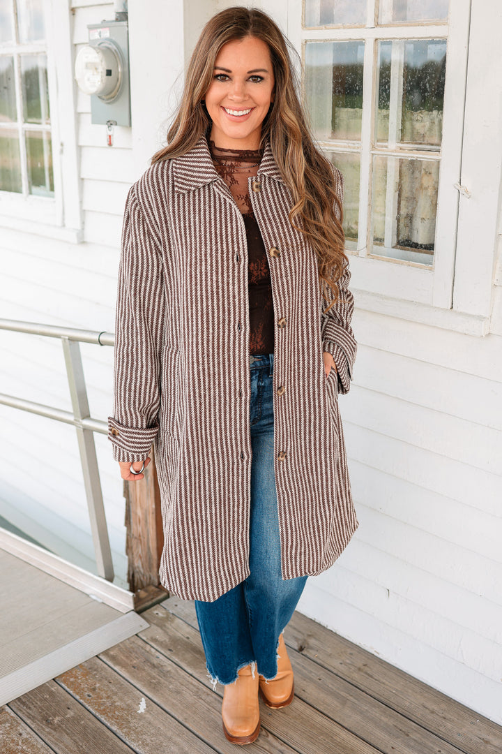 Frankie Collared Button Down Coat