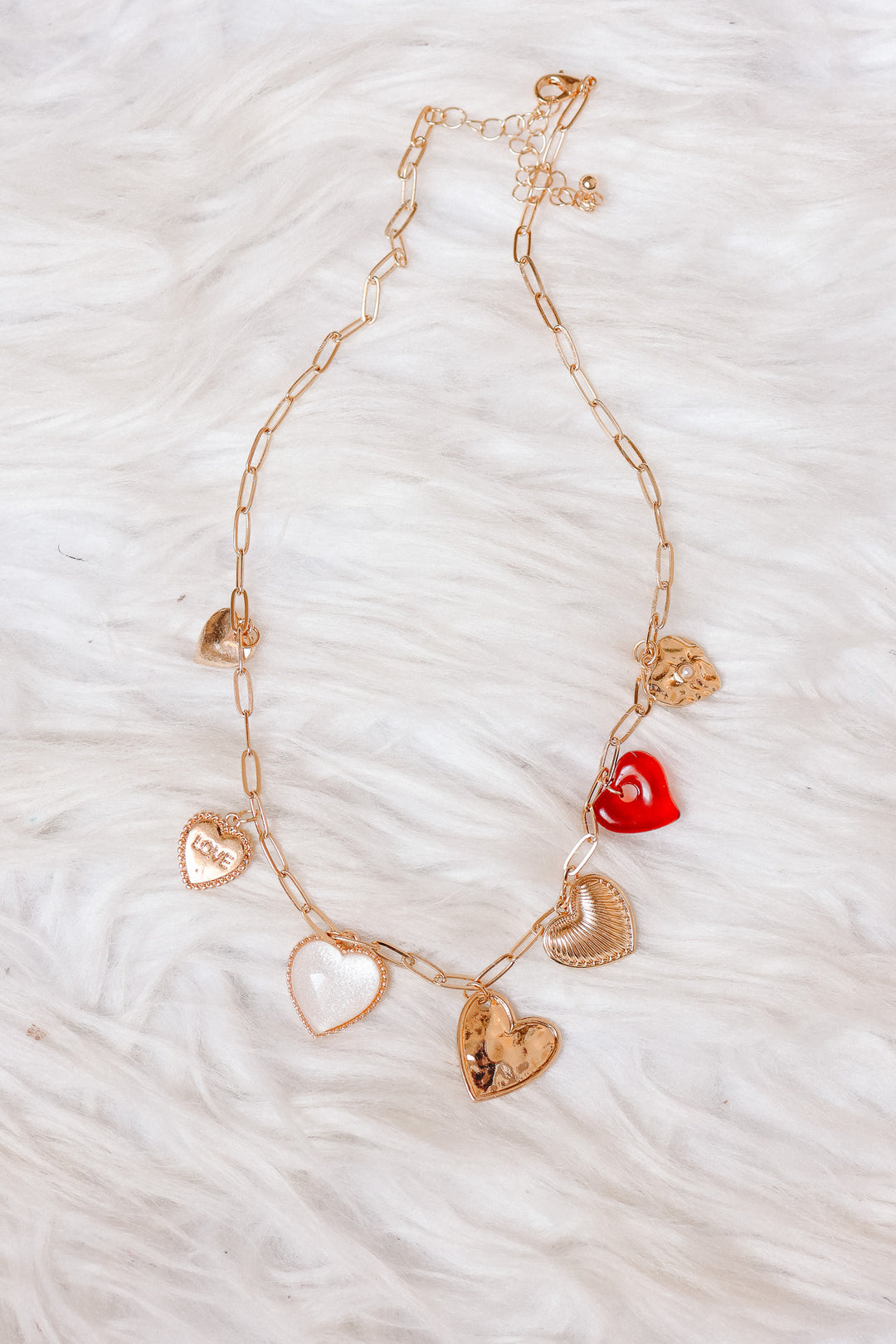 Hearts Love Charm Necklace