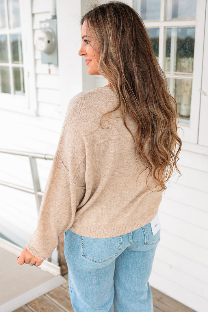 Jenna Cashmere Touch Sweater - Oatmeal