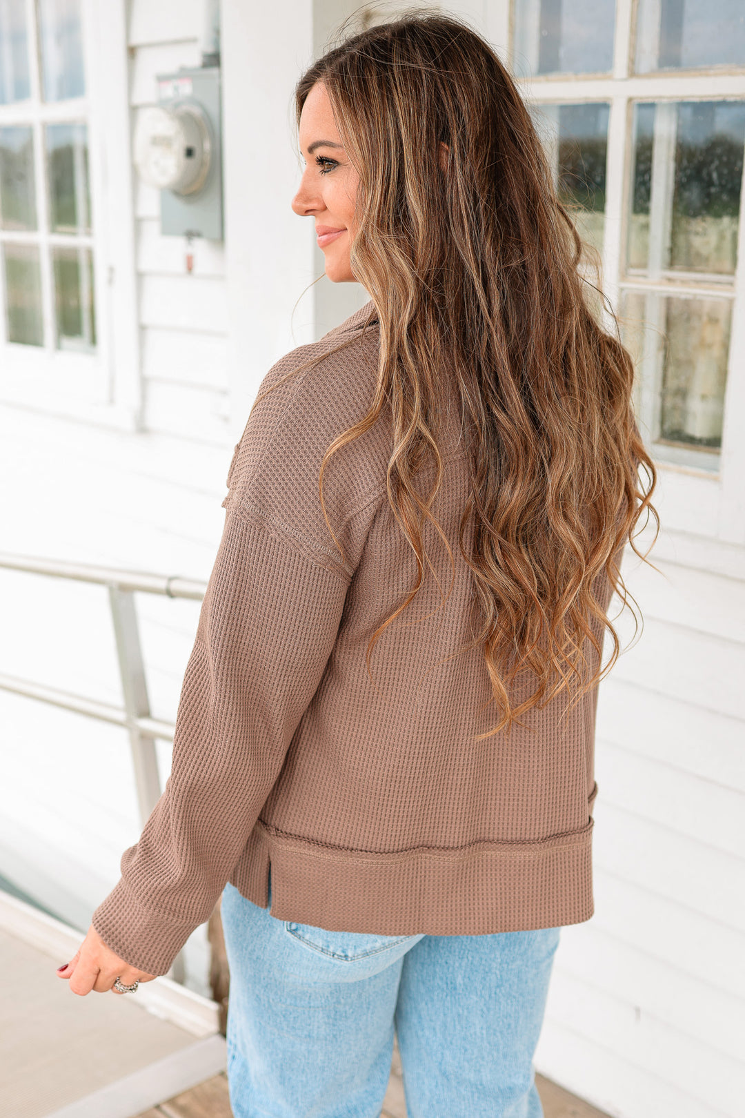 Carly Thermal Button Down Shacket