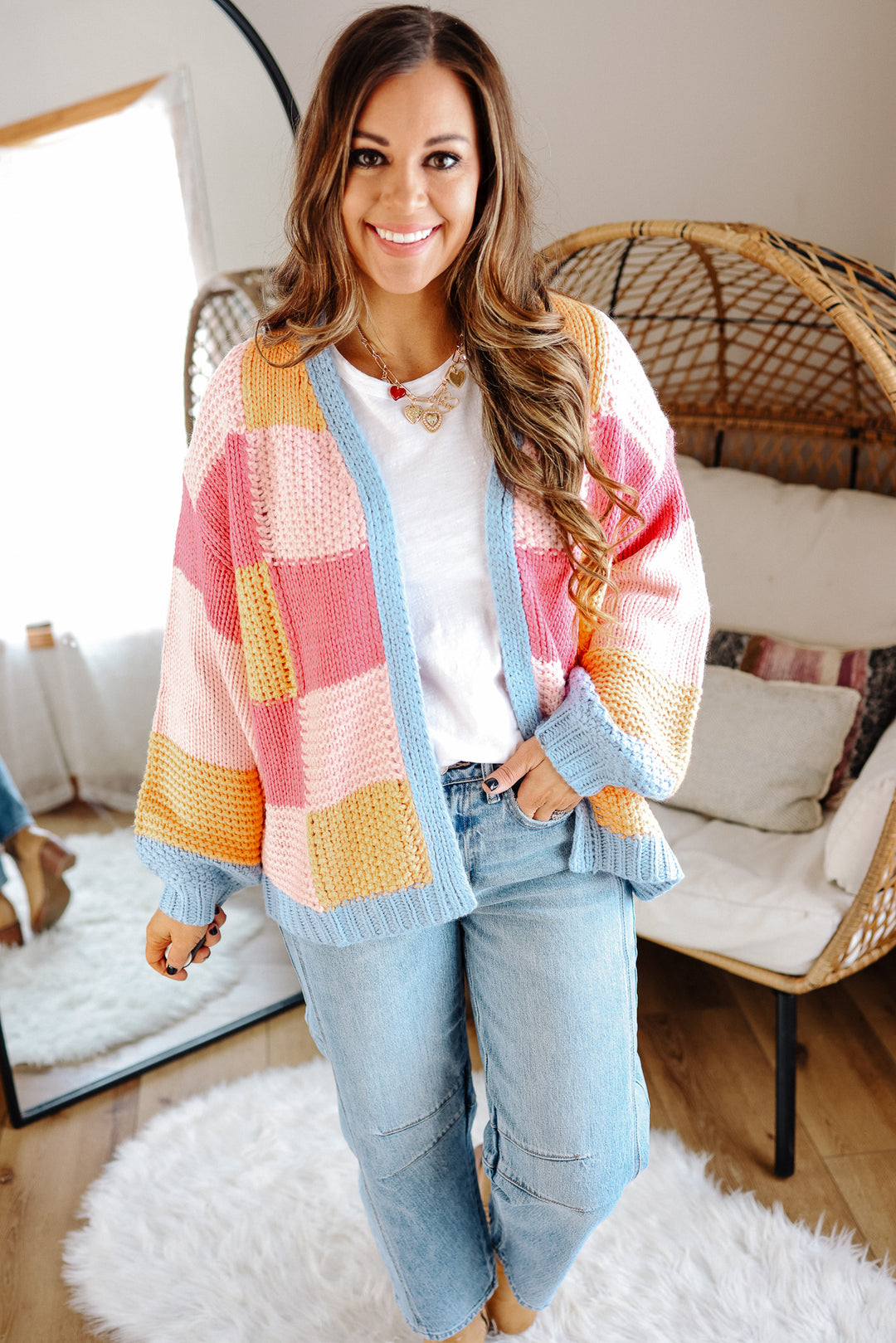 Eliana Colorblock Quilted Cardigan