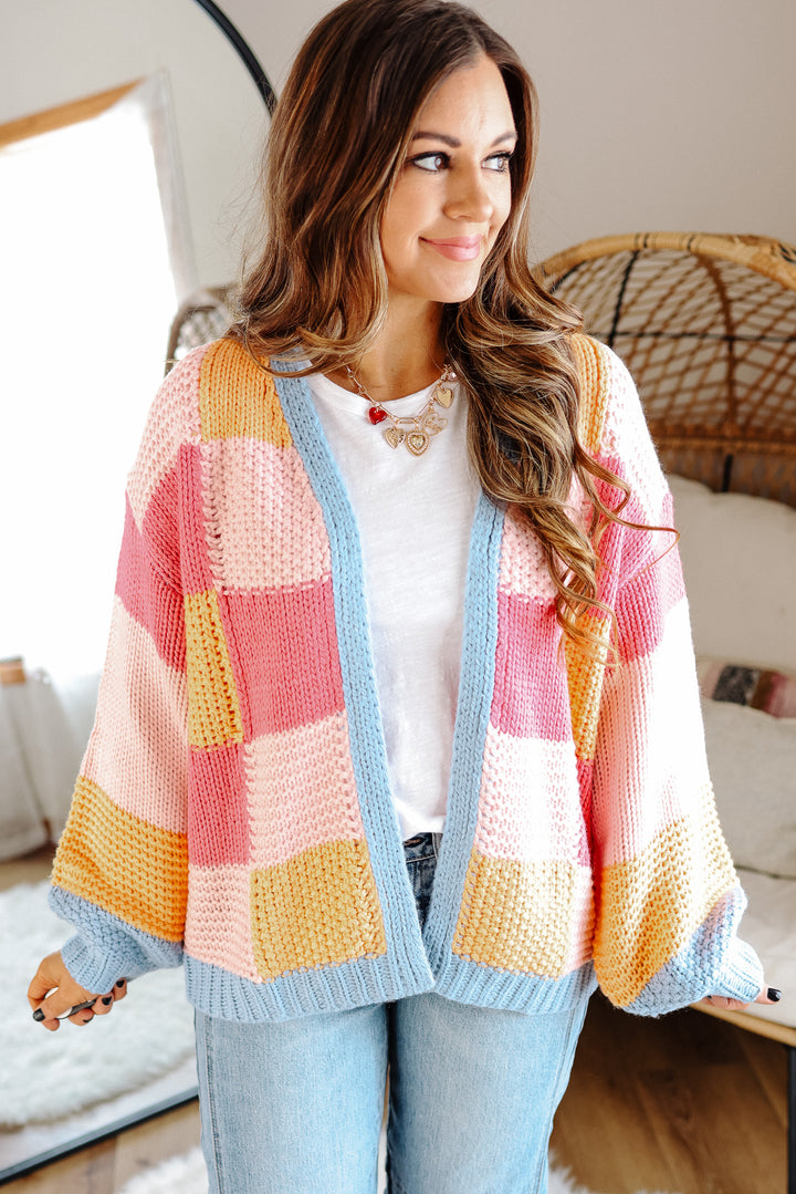 Eliana Colorblock Quilted Cardigan