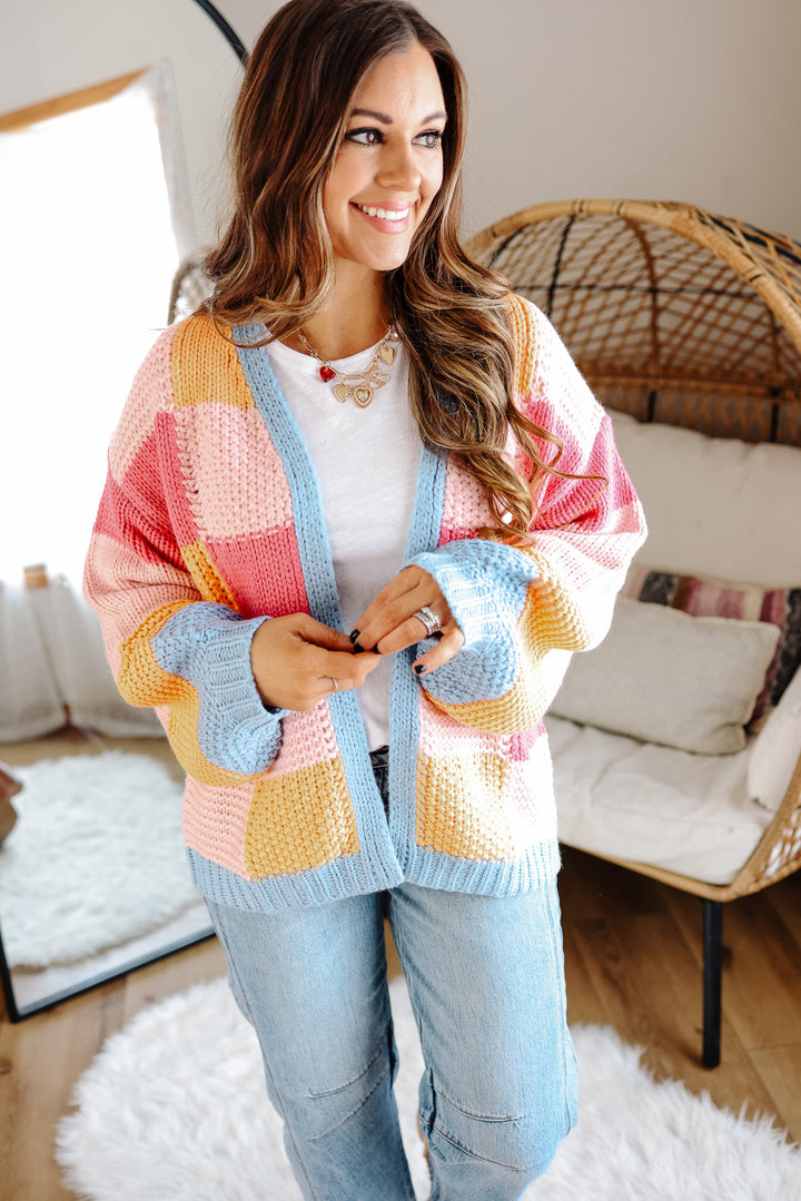 Eliana Colorblock Quilted Cardigan