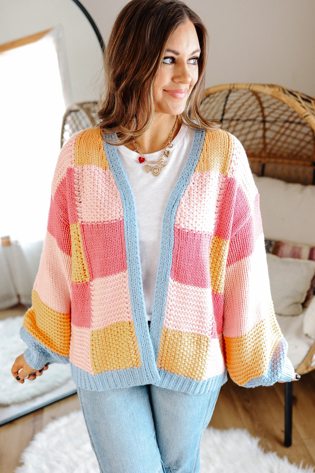 Eliana Colorblock Quilted Cardigan
