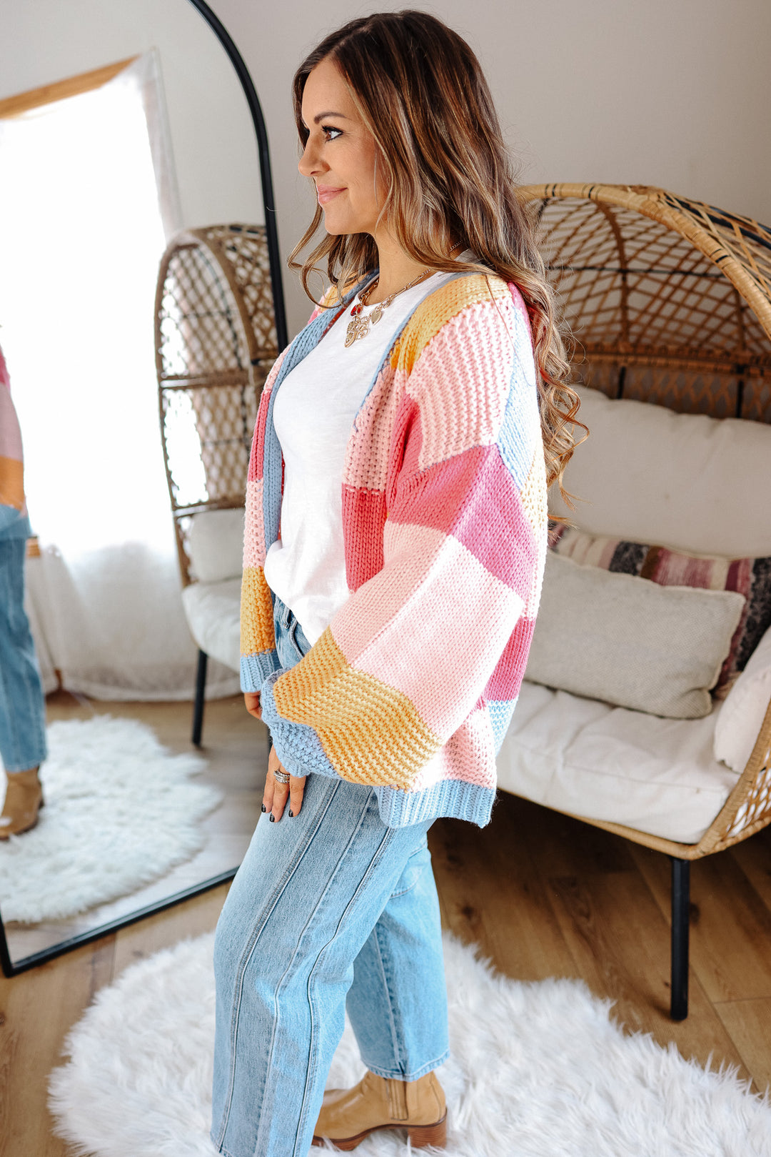 Eliana Colorblock Quilted Cardigan