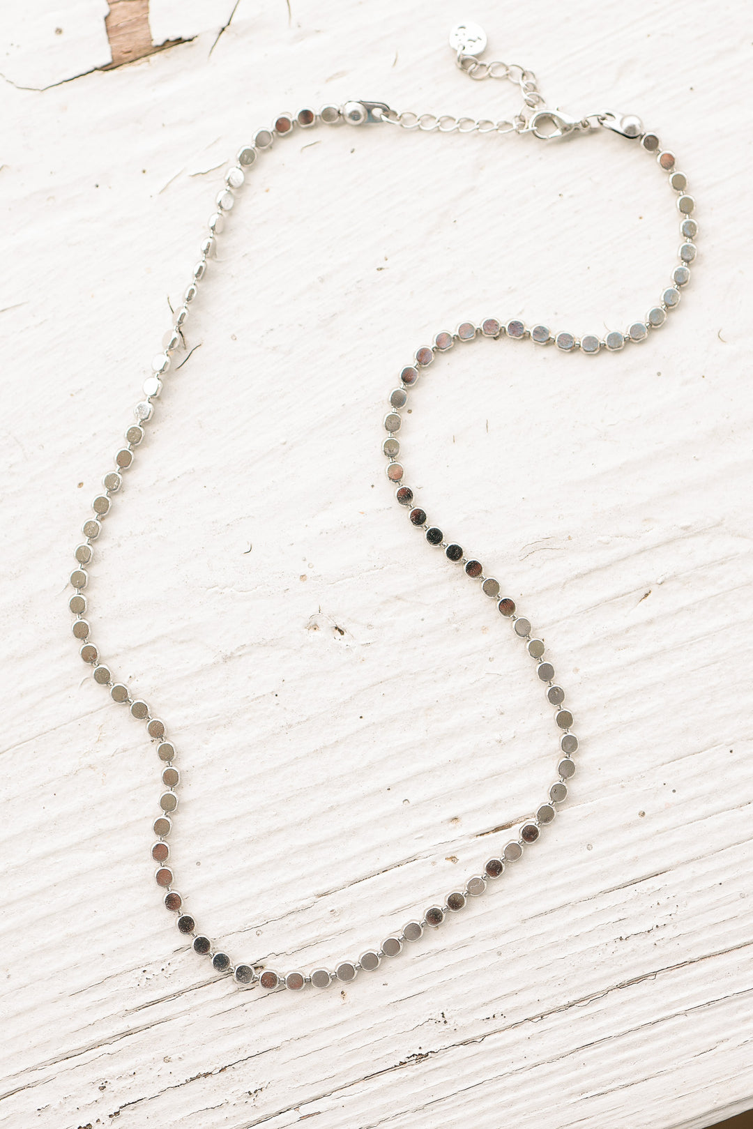 Dakota Disc Chain Necklace - Silver