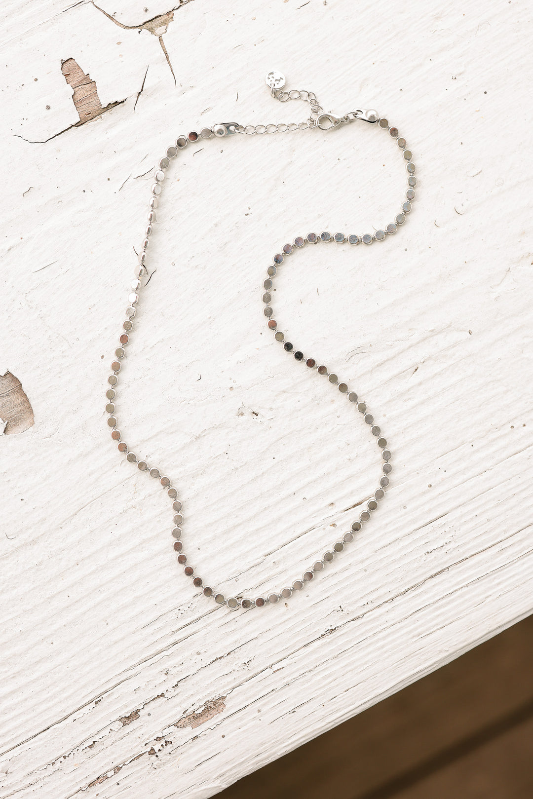 Dakota Disc Chain Necklace - Silver