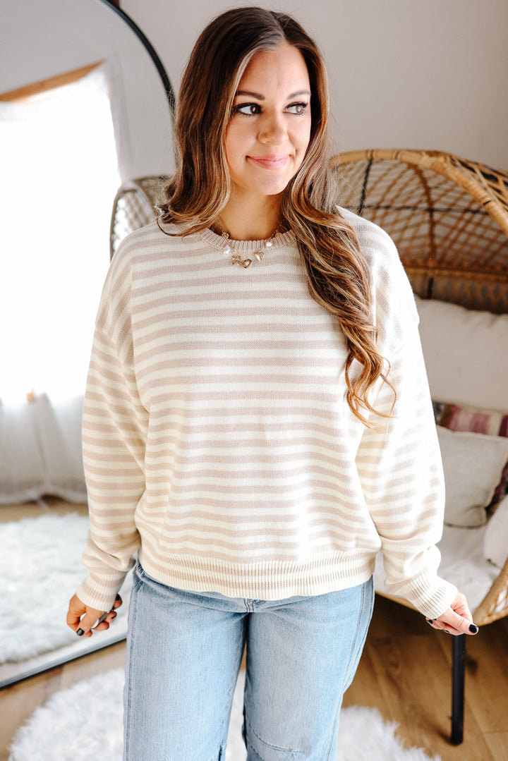 Luna Striped Cotton Sweater
