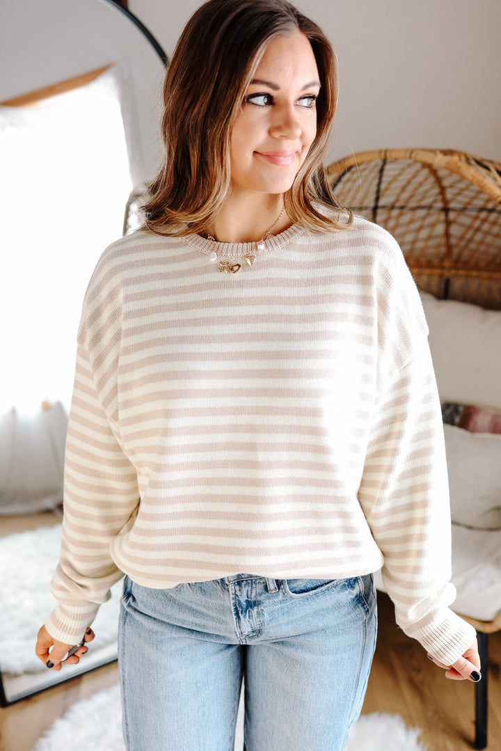 Luna Striped Cotton Sweater