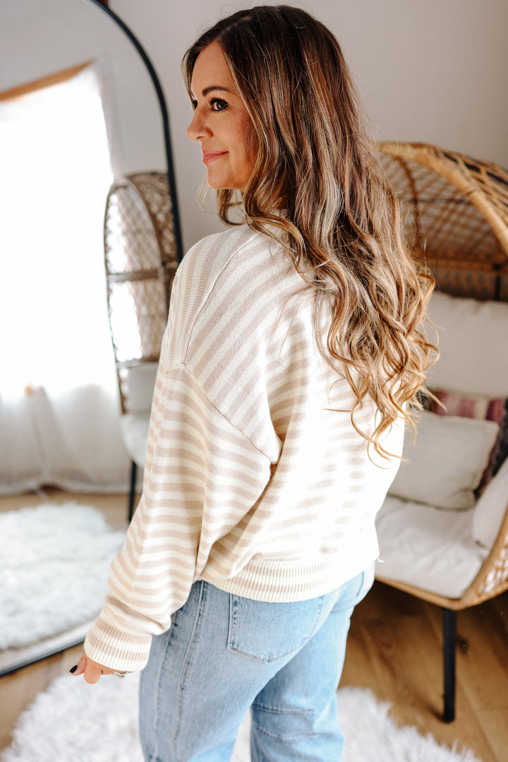 Luna Striped Cotton Sweater