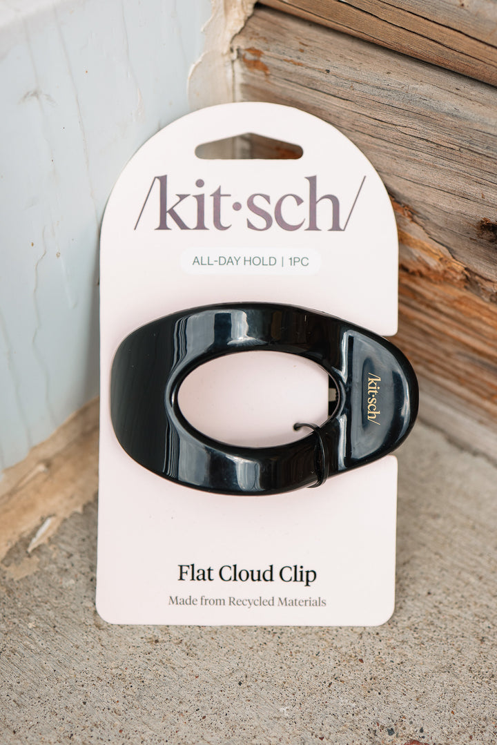 Black Flat Cloud Clip - Medium
