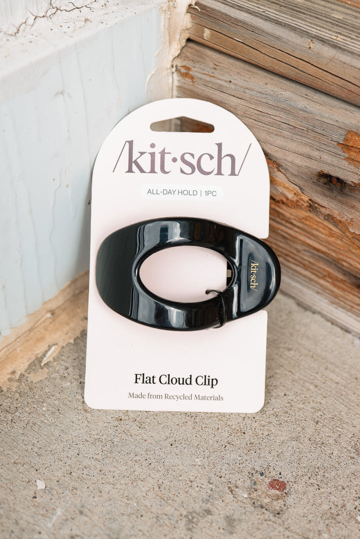 Black Flat Cloud Clip - Medium