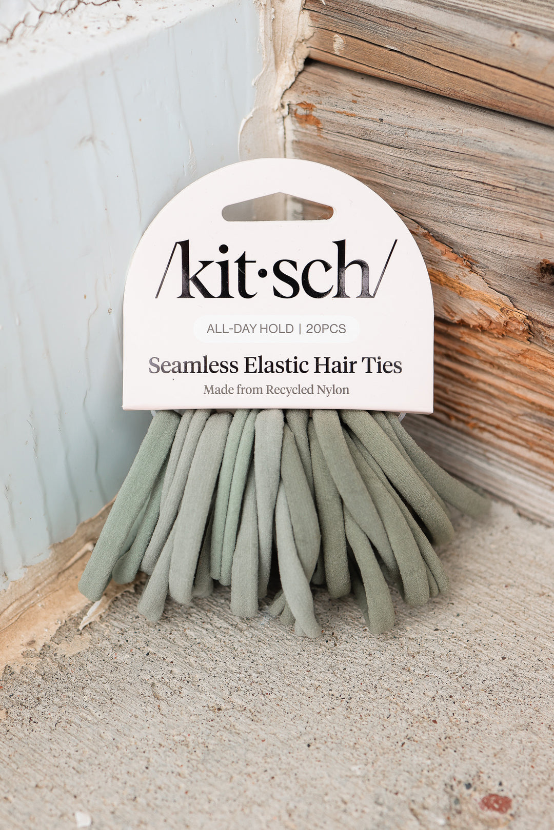 Eco-Friendly Nylon Elastics 20pc - Eucalyptus
