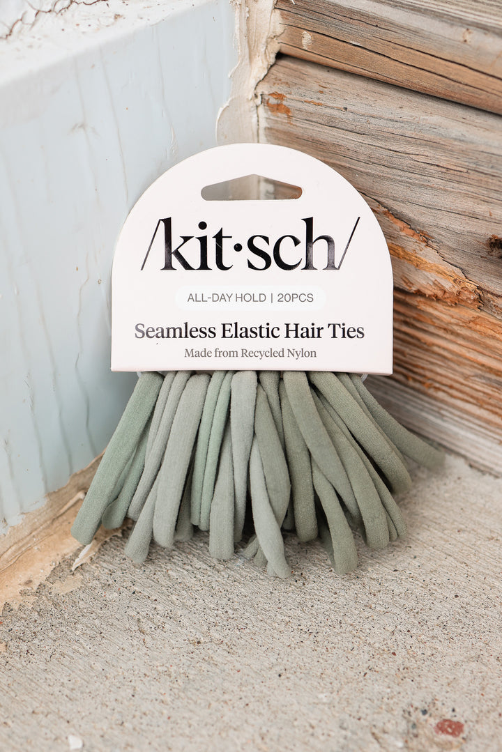 Eco-Friendly Nylon Elastics 20pc - Eucalyptus