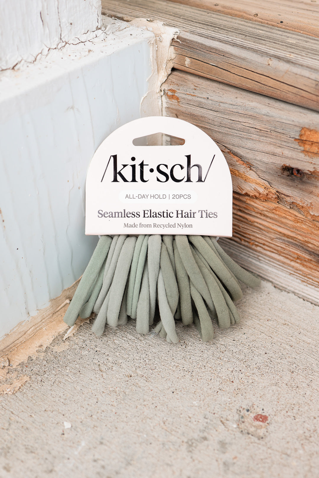Eco-Friendly Nylon Elastics 20pc - Eucalyptus