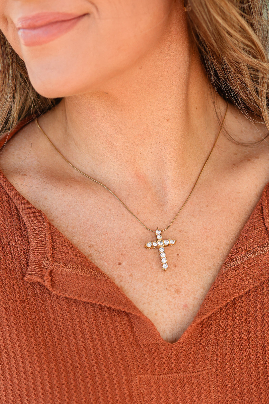 Hannah Diamond Cross Necklace