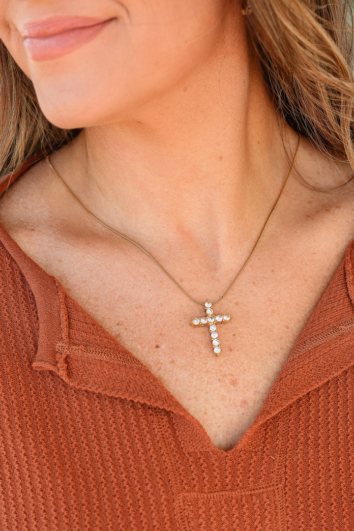 Hannah Diamond Cross Necklace