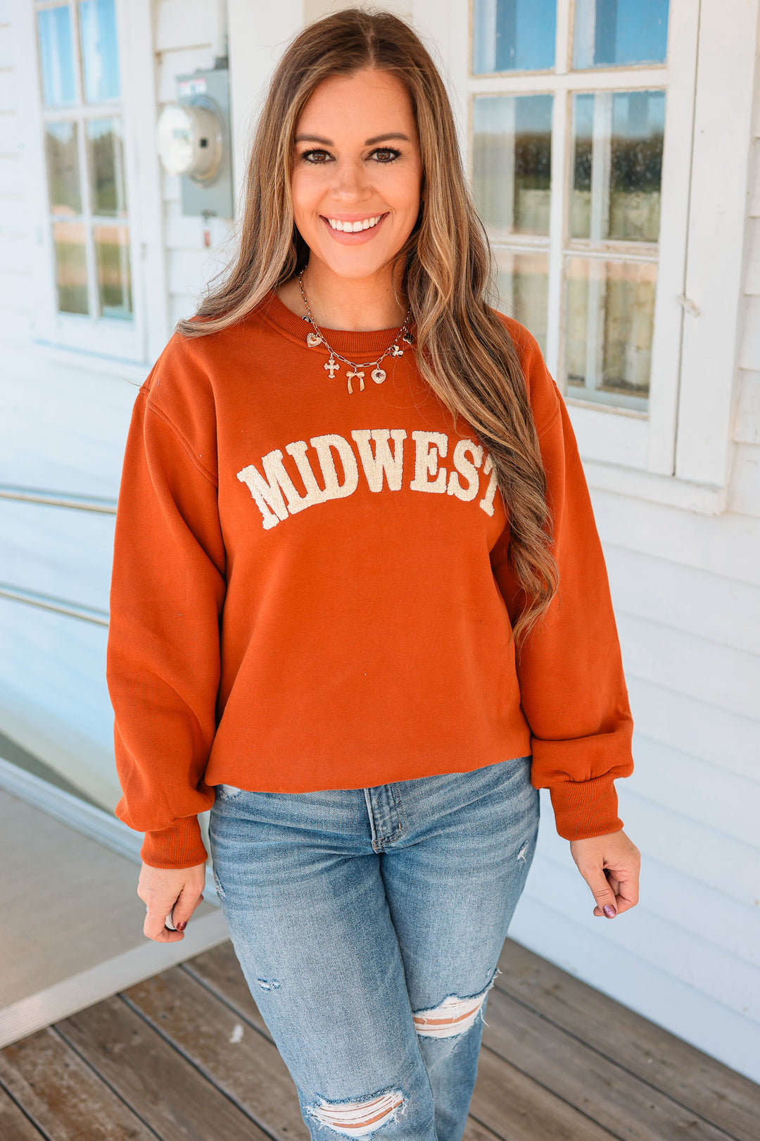 Rust & Cream Midwest Sweatshirt