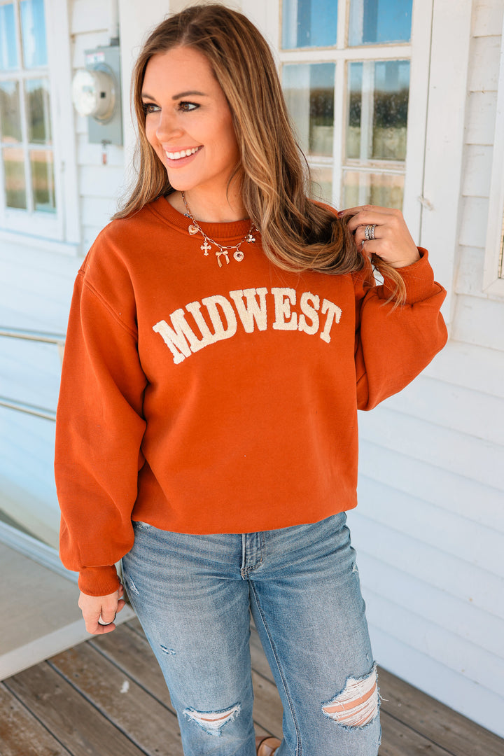 Rust & Cream Midwest Sweatshirt