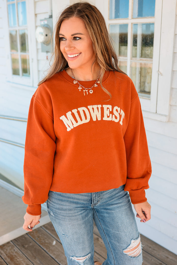 Rust & Cream Midwest Sweatshirt