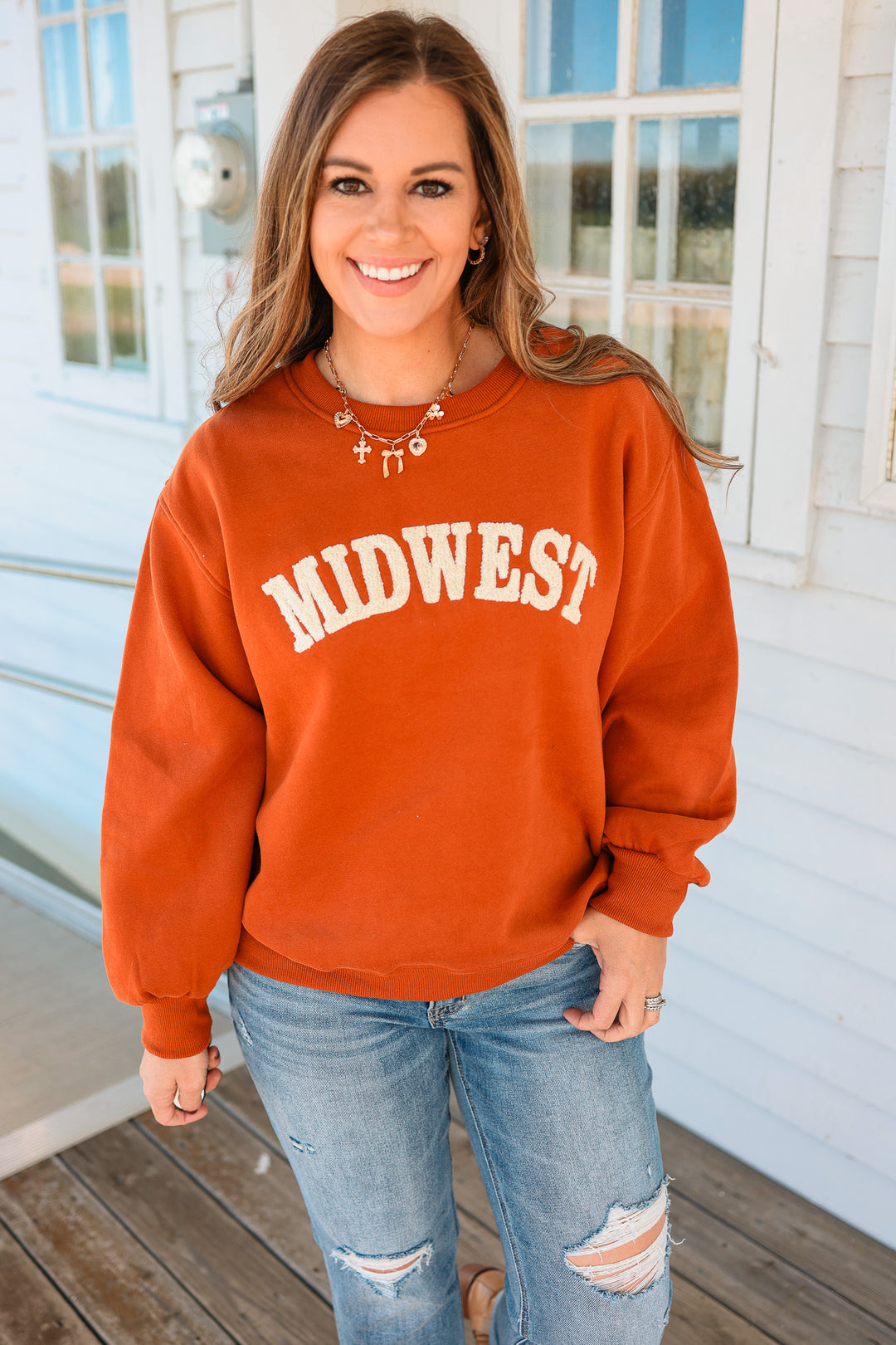 Rust & Cream Midwest Sweatshirt