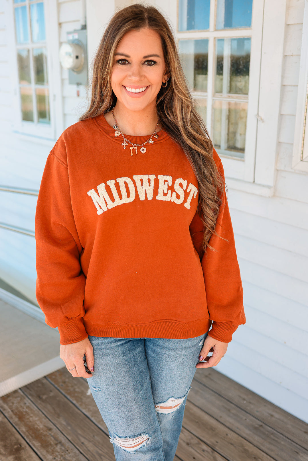 Rust & Cream Midwest Sweatshirt